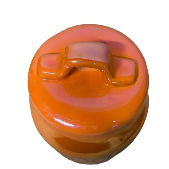 Rae Dunn 2021 Halloween Hocus‎ Pocus Small Orange Iridescent Canister - Picture 3 of 6